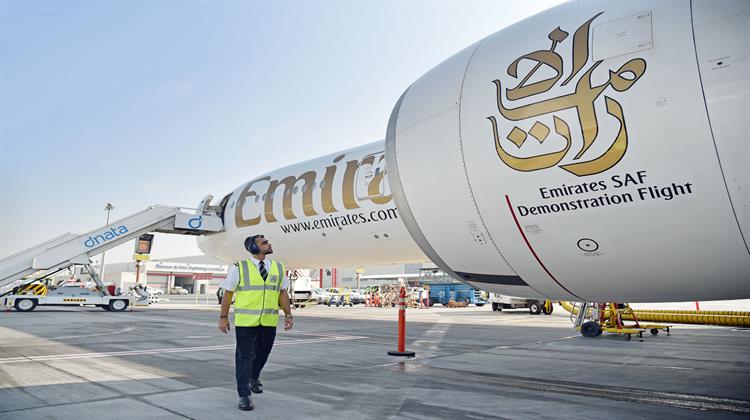 Emirates: Δοκιμαστική Πτήση-Ορόσημο με 100% Βιώσιμο Αεροπορικό Καύσιμο (SAF)